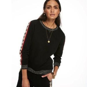 Maison and Scotch Embroidered Stars Sweatshirt